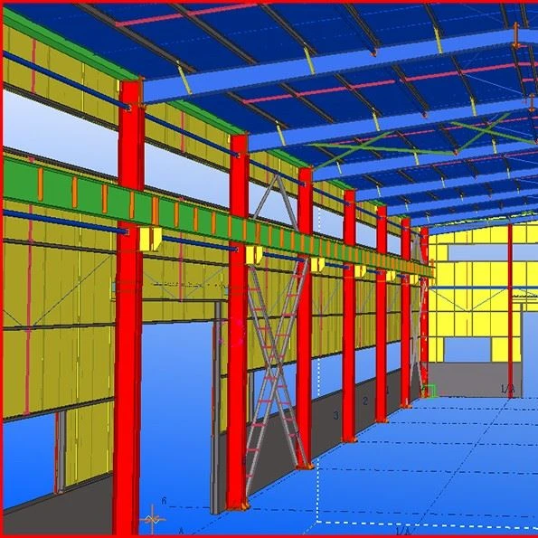 Steel Structure Workshop With Cargo Lift