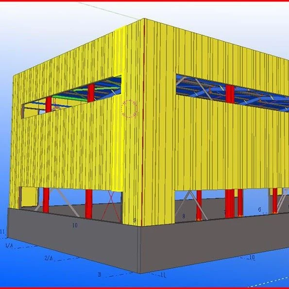 Steel Structure Workshop With Cargo Lift